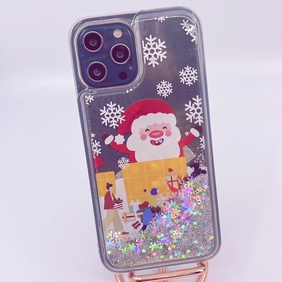 Magic of Christmas with Glitter‎ Liquid Sparkle iPhone 12 Pro Max Case - Picture 1 of 5